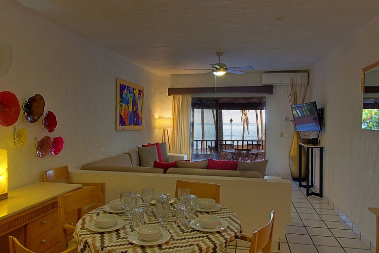 Villa 6 personas los Tules Terraza frente al mar